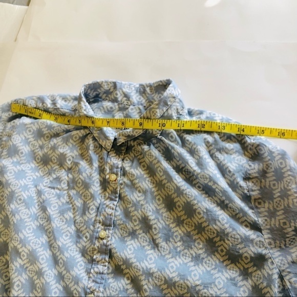 Anthropologie Holding Horses Ikat Western Print Isla Button Down Top Size 6 - Picture 10 of 13